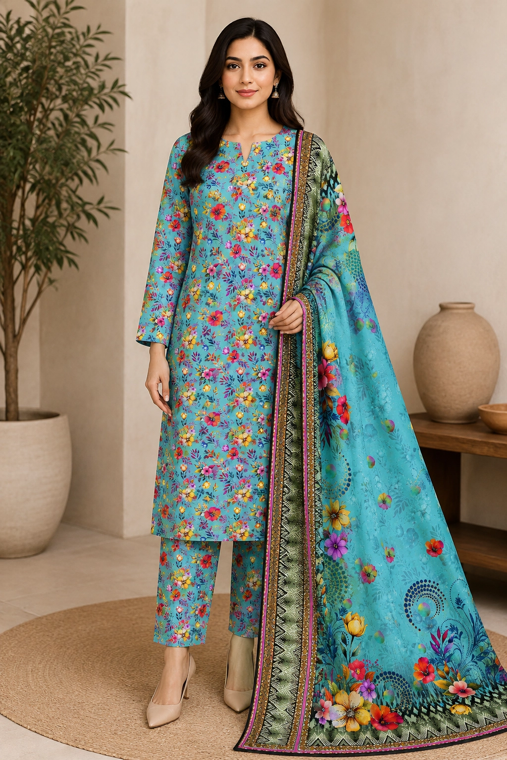 3Pc Slub_Lawn