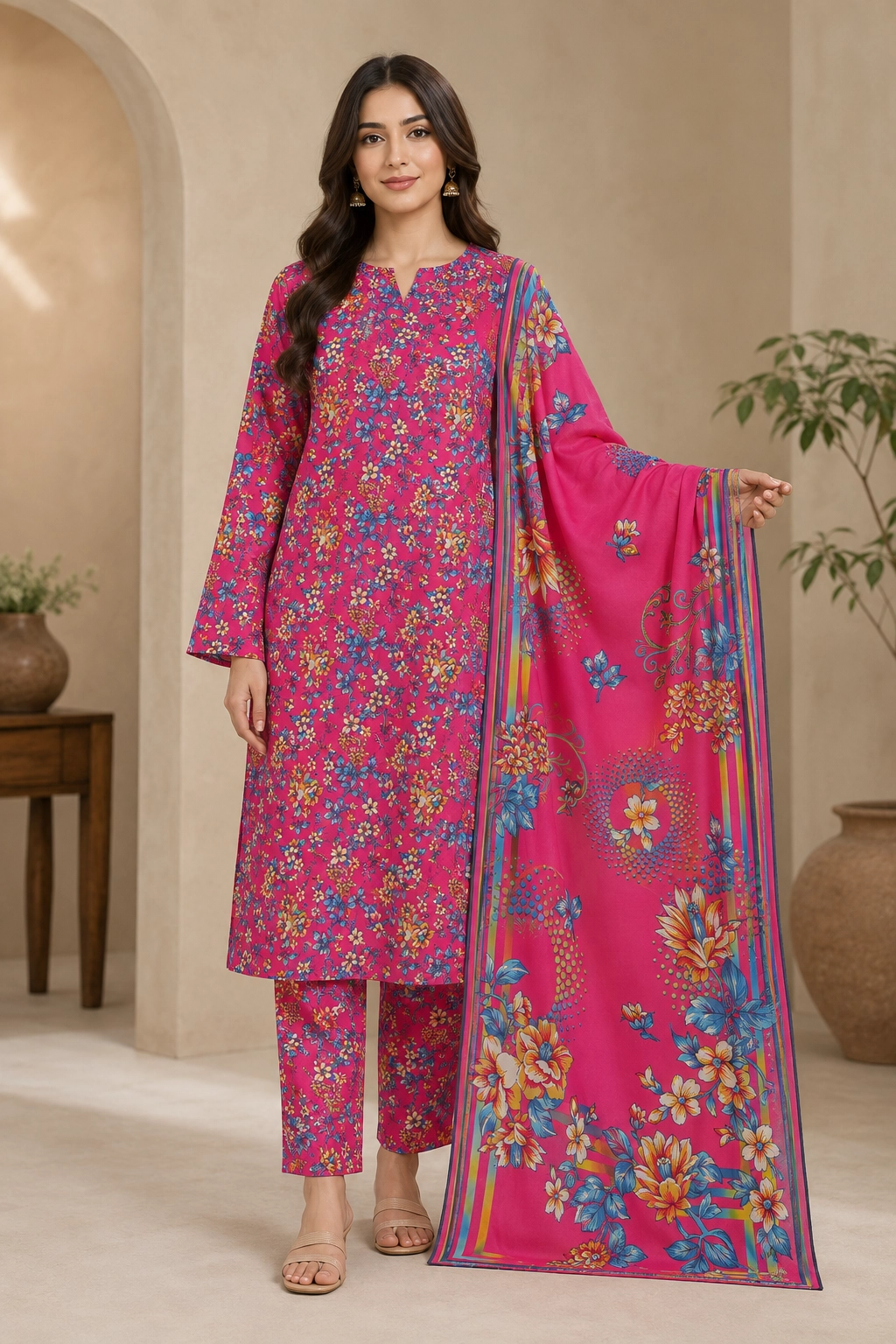 3Pc Slub_Lawn
