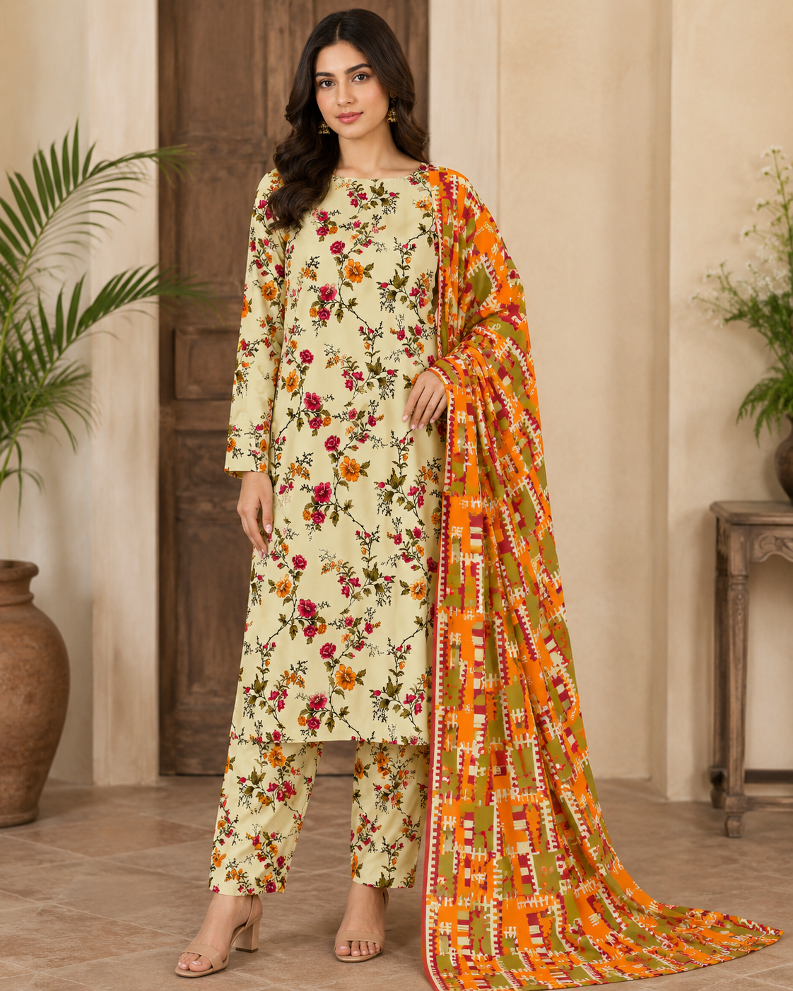 3Pc Slub_Lawn